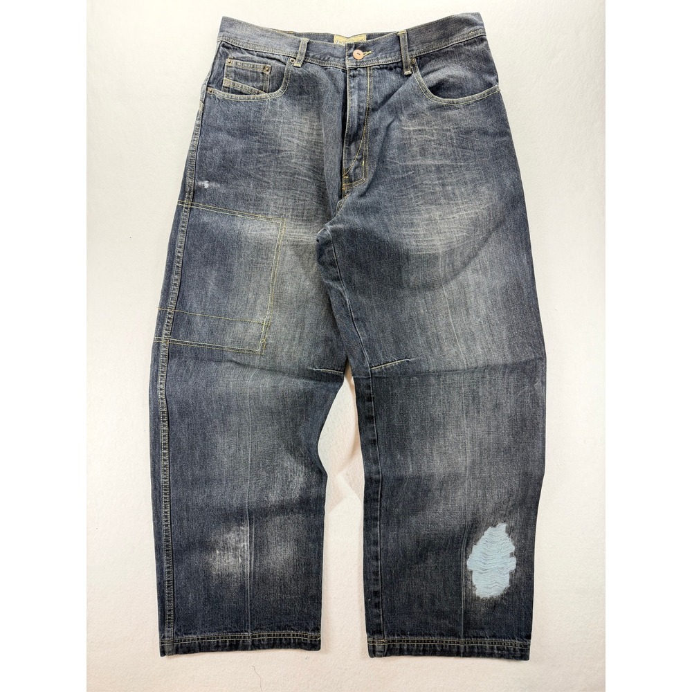 Vintage 212NYC Men's Baggy Carpenter Style Jeans Dark Wash‎ 38x32 Y2K